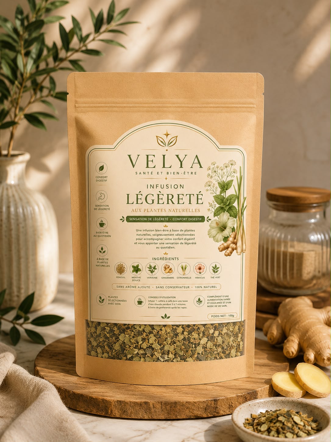 Infusion Légèreté AYCNOOR & VELYA